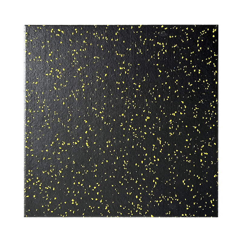 Colorful Rubber Granule Composite Floor-Yellow